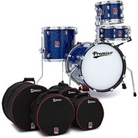 Premier Artist Heritage 16" 4pc Shell Pack Blue Pearl & Soft Case Set