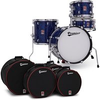 Premier Artist Heritage 18" 4pc Shell Pack Blue Pearl & Soft Case Set