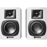 Audio-Technica AT-SP3X Powered Bookshelf Speakers (Pair) White