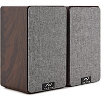 AVCOM 5" Bookshelf Speaker Pair Walnut
