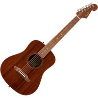 Fender California Standard Redondo Mini Acoustic Guitar with Bag Sapele Top Natural Sapele