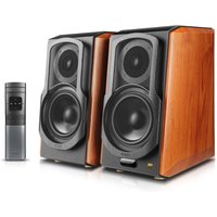 Edifier S1000W Wireless Hi-Fi Active Bookshelf Speakers (Pair) Brown