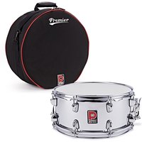 Premier Artist 14" x 6.5" Steel Snare Drum Chrome & Soft Case