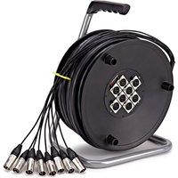 Studiospares 8 XLR Snake Cable Drum 25m