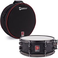 Premier Artist 14" x 5.5" Birch Snare Drum & Soft Case Stealth Black