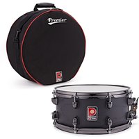 Premier Artist 14" x 6.5" Birch Snare Drum & Soft Case Stealth Black