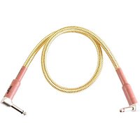 Tourtech 0.6m/2ft Braided Tweed Angled Guitar Cable