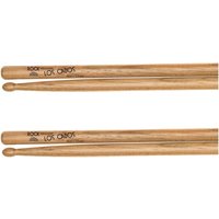 Los Cabos Rock Red Hickory Wood Tip Drumsticks 2 Pair Pack