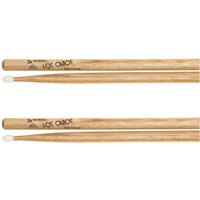 Los Cabos 5A Red Hickory Nylon Tip Drumsticks 2 Pair Pack