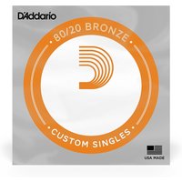 DAddario BW053 80/20 Bronze Wound Single String 53