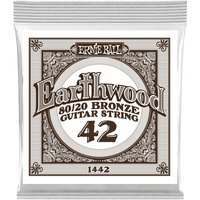 Ernie Ball 1442 Earthwood 80/20 Bronze Acoustic Single String 42