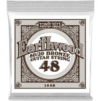 Ernie Ball 1448 Earthwood 80/20 Bronze Acoustic Single String 48