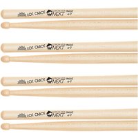 Los Cabos Next Generation Maple 4-7 Wood Tip Drumsticks 4 Pair Pack