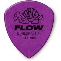 Dunlop Tortex Flow Purple 1.14mm Players (12 Pack)