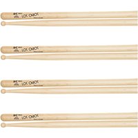 Los Cabos Jive Maple Wood Tip Drumsticks 4 Pair Pack