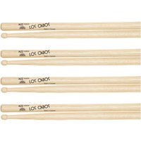 Los Cabos Jazz Hickory Wood Tip Drumsticks 4 Pair Pack