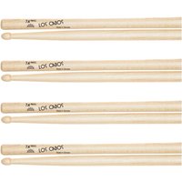 Los Cabos 7A Maple Wood Tip Drumsticks 4 Pair Pack