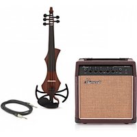 GEWA Novita 3.0 5 String Electric Violin With Adapter Pack G Brown