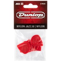 Dunlop 47P3N Jazz III Picks 1.38mm Red (6 Pack)