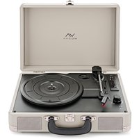 AVCOM Suitcase Turntable with Bluetooth Cream