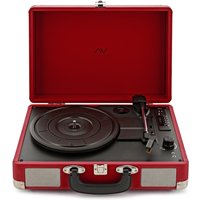 AVCOM Suitcase Turntable with Bluetooth Red