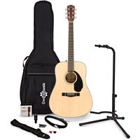 Fender CD-60S Solid Top Acoustic Guitar with Accessory Pack Builder