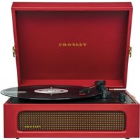 Crosley Voyager Portable Turntable with Bluetooth Out Burgundy Red