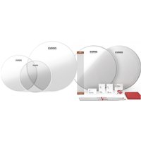 Evans G2 Clear Fusion Tom Pack & 14" HD Dry Snare TuneUp Kit