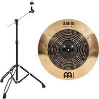 Meinl Classics Custom Dual 20 Ride & Gear4music Boom Arm Stand Black