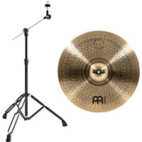 Meinl Pure Alloy Custom 22" Medium Thin Ride & Gear4music Boom Arm Stand Black