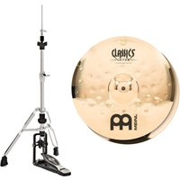 Meinl Classics Custom Extreme Metal 14" Hi Hats & Heavy Duty Two-Leg Hi-Hat Stand by Gear4music