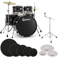Premier Revolution 22” 5pc Low Volume Drum Kit Bundle Black