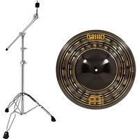 Meinl Classics Custom Dark 18" Heavy Big Bell Ride & Heavy Duty Cymbal Boom Stand by Gear4music