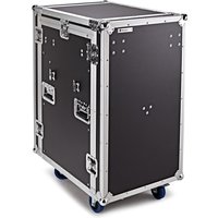 Trojan Pro 16U Heavy-Duty Pop-Up Mixer Rack Flight Case