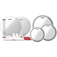 Evans EC2 Clear Fusion Tom Pack & 14" Snare TuneUp Kit
