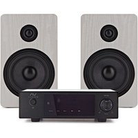 AVCOM Solid State Amplifier with Passive Speakers White