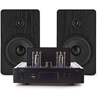 AVCOM Vintage Style Amplifier with Passive Speakers Black