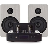 AVCOM Vintage Style Amplifier with Passive Speakers White