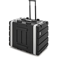 Trojan Pro 8U ABS Wheeled Rack Case