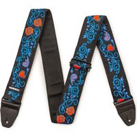 Dunlop Strap JH24 Hendrix Blacklight Monterey Blue
