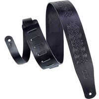 Levys Suede Leather Celtic Knot Emboss Black