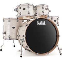 Natal Arcadia Birch 5pc 22" Limited Edition Shell Pack White Swirl