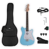 VISIONSTRING Mini Electric Guitar with In-Built Speaker Blue