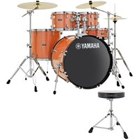 Yamaha Rydeen 20" Drum Kit with Paiste Cymbals & DS550U Drum Throne Orange Sparkle