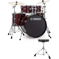 Yamaha Rydeen 20" Drum Kit with Paiste Cymbals & DS550U Drum Throne Burgundy Glitter