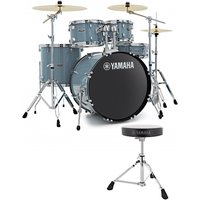 Yamaha Rydeen 22" Drum Kit with Paiste Cymbals & DS550U Drum Throne Gloss Pale Blue