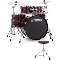 Yamaha Rydeen 22" Drum Kit with Paiste Cymbals & DS550U Drum Throne Burgundy Glitter