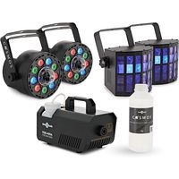 Cosmos LED Derby & Fog Party Lighting Pack by Gear4music
