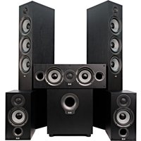 ELAC Debut F6.2 5.1 Speaker Package Black Ash