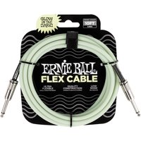 Ernie Ball P06434 Flex 10ft Straight-Straight Cable Glow in the Dark